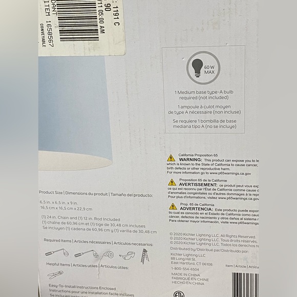 Kichler- Corley Mini Pendant Light - Picture 4 of 9